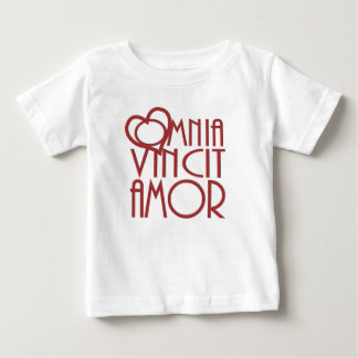 T-shirt Pour Bébé L'amour d'Omnia Vincit Amor conquiert tous