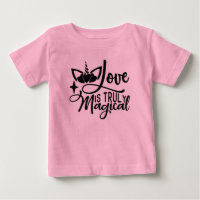 L'Amour Est Vraiment Licorne Rose Magique Bébé