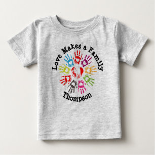 T-shirt Pour Bébé L'amour fait une famille - adoption Parenting