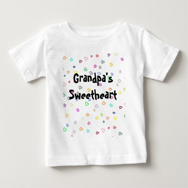 T-shirt Pour Bébé L'amoureux du grand-papa (Devant)
