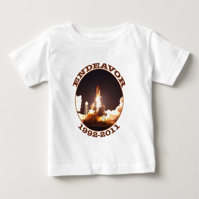 T-shirt Pour Bébé Lancement final de la navette spatiale Endeavor (Devant)