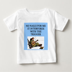 T-shirt Pour Bébé lancer des blagues sur les pistolets