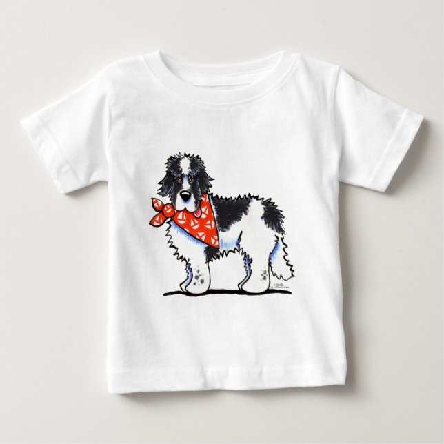 T-shirt Pour Bébé Landeer Newfie Sailor (Devant)