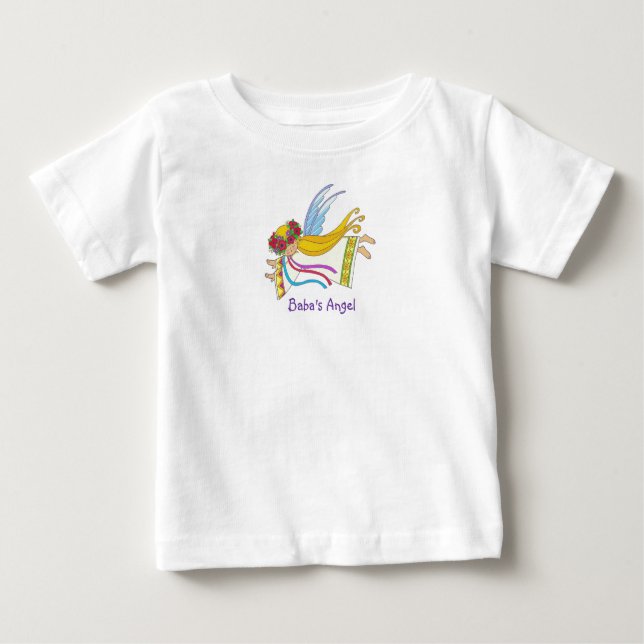 T-shirt Pour Bébé L'ange de Baba (Devant)