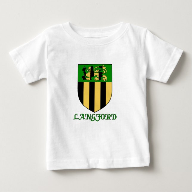 T-shirt Pour Bébé Langford Family Shield (Devant)