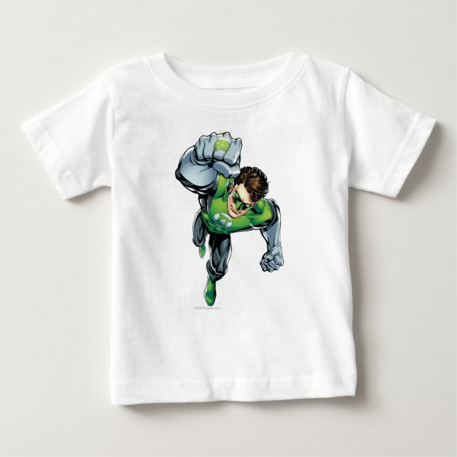 T-shirt Pour Bébé Lanterne verte - Comédie, Lever du bras (Devant)