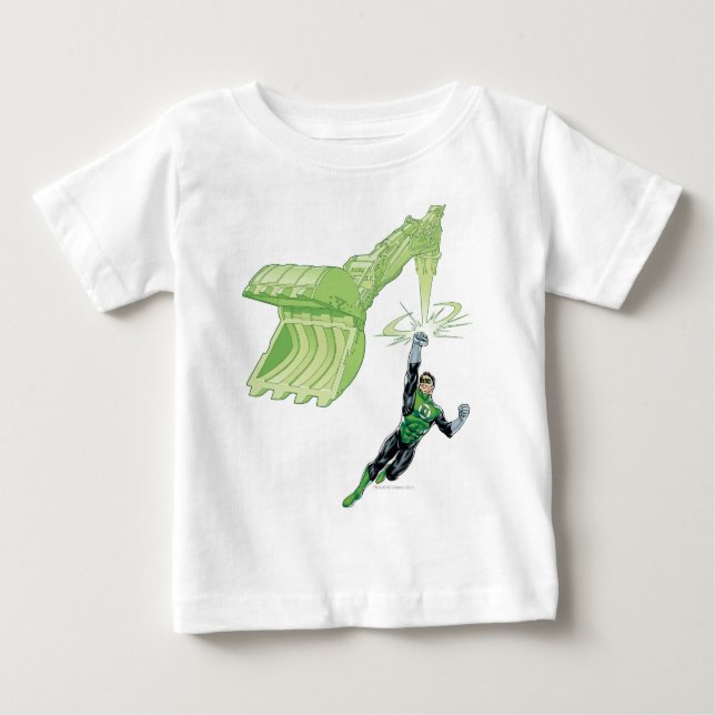T-shirt Pour Bébé Lanterne verte - Comic, avec machine (Devant)