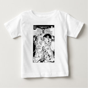 T-shirt Pour Bébé Lanterne verte contre Lanterne verte, noir et blan