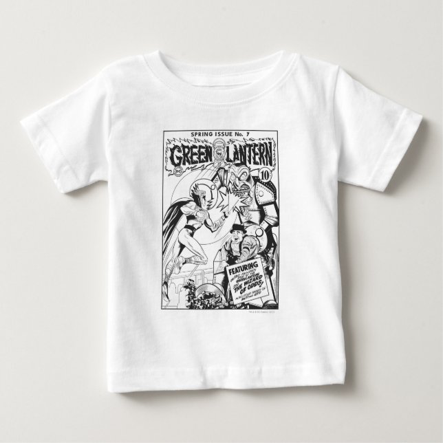 T-shirt Pour Bébé Lanterne verte contre l'Assistant des Odds, Noir e (Devant)