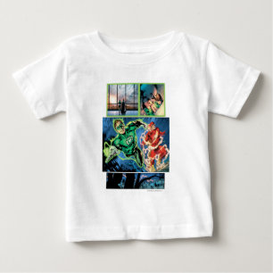 T-shirt Pour Bébé Lanterne verte et panneau Flash