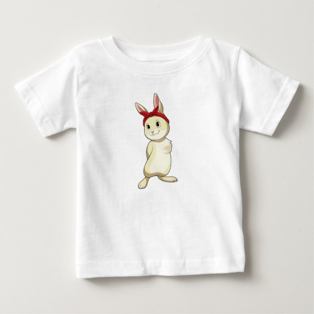 T-shirt Pour Bébé Lapin avec Bandana (Devant)