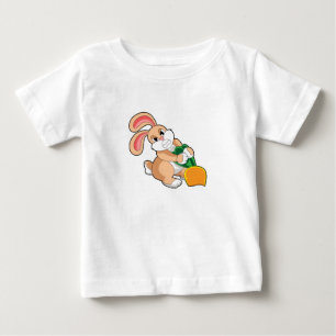 T-shirt Pour Bébé Lapin avec carotte