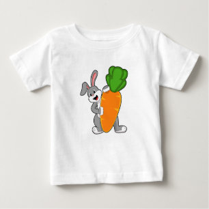 T-shirt Pour Bébé Lapin avec carotte
