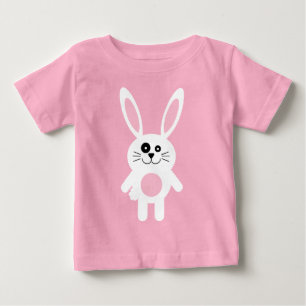 T-shirt Pour Bébé Lapin blanc de Pâques