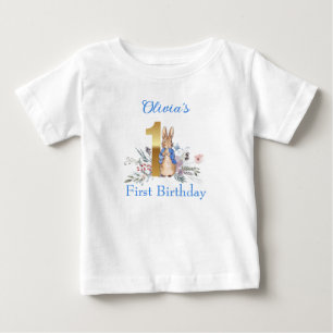 T-shirt Pour Bébé Lapin classique en veste bleue