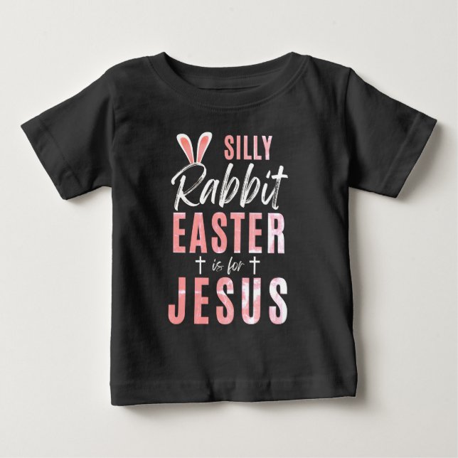 T-shirt Pour Bébé Lapin de Pâques arc-en-ciel - Pâques (Devant)