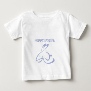 T-shirt Pour Bébé Lapin de Pâques heureux