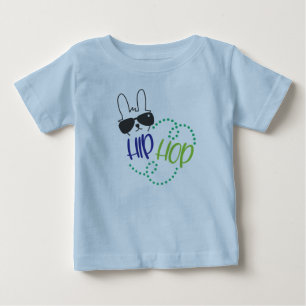T-shirt Pour Bébé Lapin de Pâques Hip-Hop
