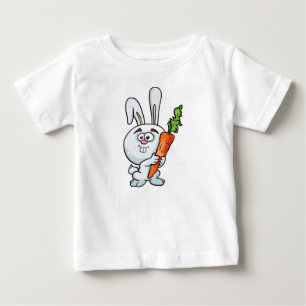 T-shirt Pour Bébé Lapin, lièvre, carotte