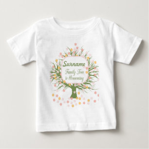 T-shirt Pour Bébé L'arbre généalogique fleurit