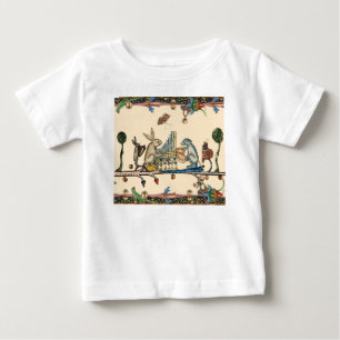 T-shirt Pour Bébé LARGE BESTIAIRE MÉDIÉVAL FAIRE DE LA MUSIQUE, La