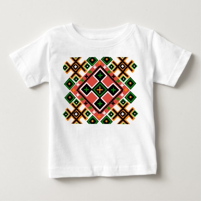 T-shirt Pour Bébé L'art populaire ukrainien inspiré (Devant)