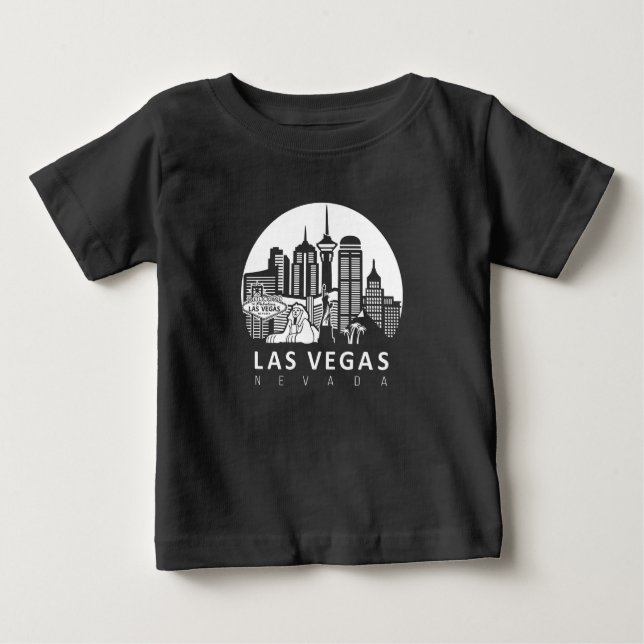 T-shirt Pour Bébé Las Vegas Nevada (Devant)