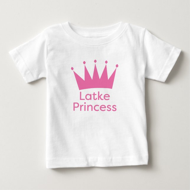 T-shirt Pour Bébé Latke Princess - Jewish Baby Hanoukka Princess (Devant)