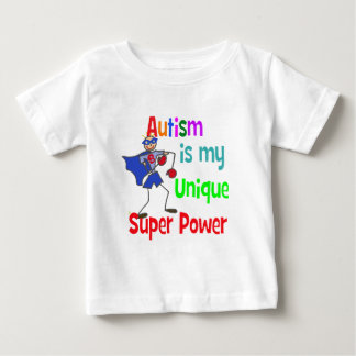 T-shirt Pour Bébé L'autisme est mon super pouvoir unique
