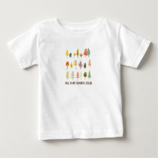 T-shirt Pour Bébé L'automne est ma couleur préférée