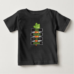 T-shirt Pour Bébé L'avenir est végétalien