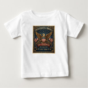 T-shirt Pour Bébé Le 250e anniversaire d'Amérique Version 1