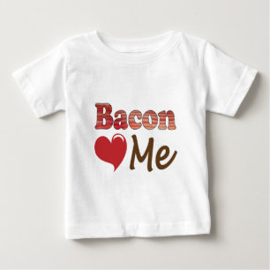 T-shirt Pour Bébé Le Bacon M'aime