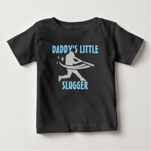 T-shirt Pour Bébé Le baseball de petite luge de papa