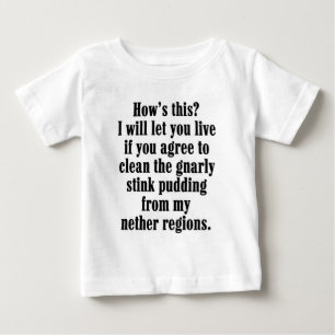 T-shirt Pour Bébé Le bébé vous a laissés vivre T-shirt