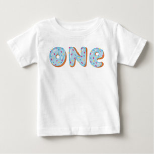 T-shirt Pour Bébé Le beignet grandissent le premier anniversaire un