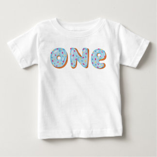 T-shirt Pour Bébé Le beignet grandissent le premier anniversaire un