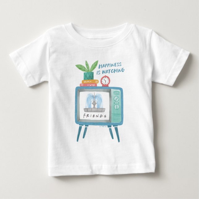 T-shirt Pour Bébé Le bonheur regarde AMIS™ (Devant)