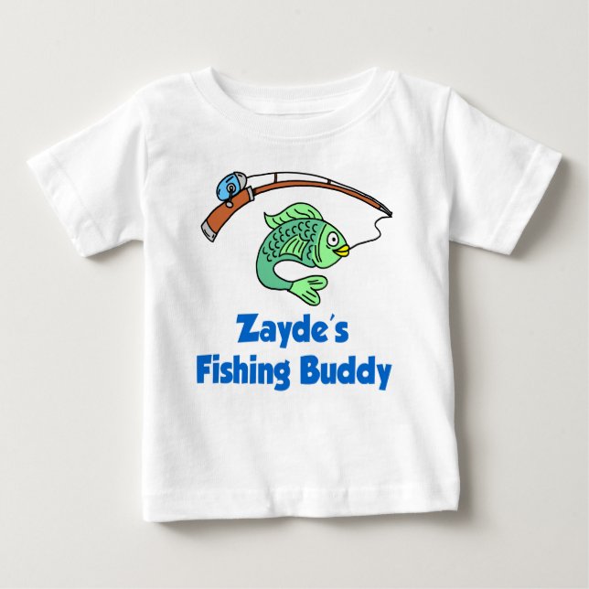 T-shirt Pour Bébé Le bouc de pêche de Zayde (Devant)