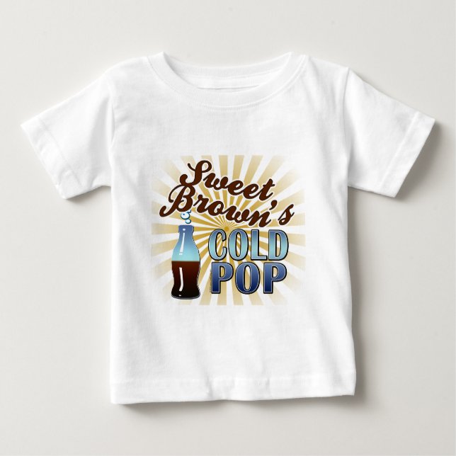 T-shirt Pour Bébé Le bruit froid de Brown doux (Devant)