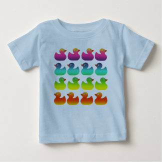 T-shirt Pour Bébé Le caoutchouc Duckies d'arc-en-ciel