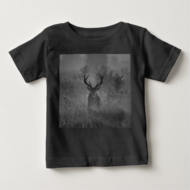 T-shirt Pour Bébé Le Cerf Dans La Mist (Devant)