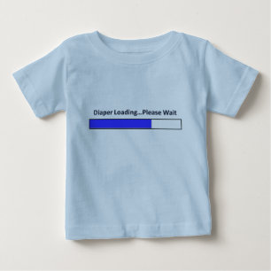 T-shirt Pour Bébé Le chargement de couche-culotte… attendent svp