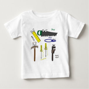 T-shirt Pour Bébé Le charpentier usine l'art lunatique de bande