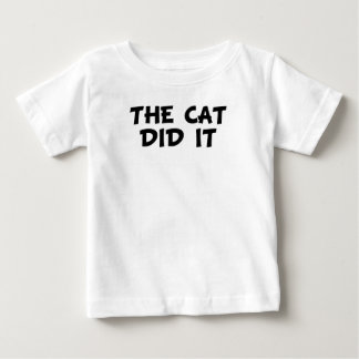 T-shirt Pour Bébé Le chat l'a fait