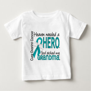 T-shirt Pour Bébé Le ciel a eu besoin d'un Cancer ovarien de