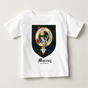 T-shirt Pour Bébé Le clan de Murray Crest le tartan d'insigne