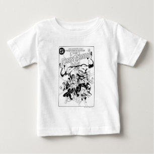 T-shirt Pour Bébé Le Corps Vert des Lanternes, noir et blanc