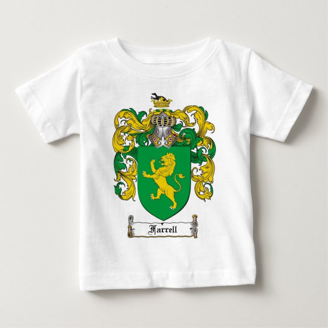 T-SHIRT POUR BÉBÉ LE CREST DE FAMILLE DE FARRELL - MANTEAU DE (Devant)