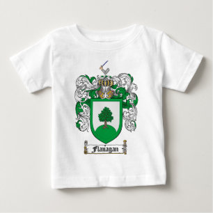 T-SHIRT POUR BÉBÉ LE CREST DE FAMILLE DE FLANAGAN - MANTEAU DE